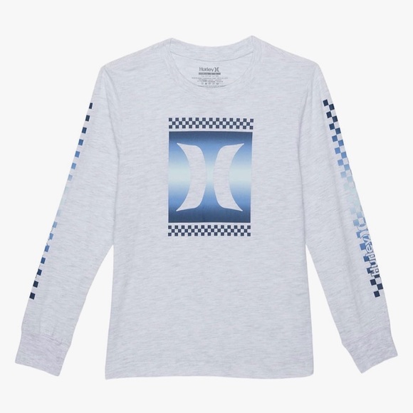 Hurley Other - Hurley Kids Gray and Blue Long Sleeve Tee